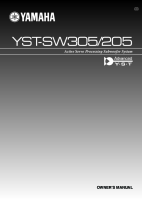 Yamaha YSTSW-305-Owners-Manual